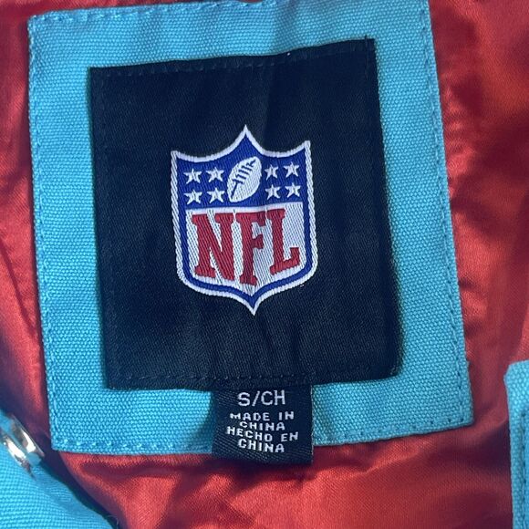 NFL Superbowl Jacket Adult Small Embroidered Patches Football Snap Front Varsity - Picture 6 of 15